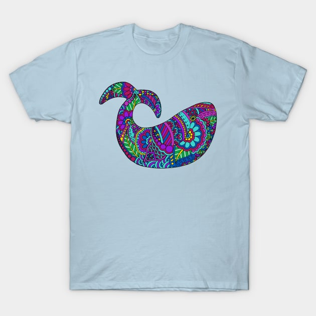 Whimsical Whale T-Shirt by HLeslie Design